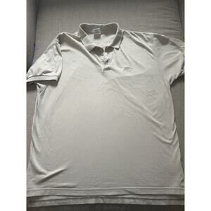 vintage Nike polo shirt is a beige short-sleeve apparel Size XL